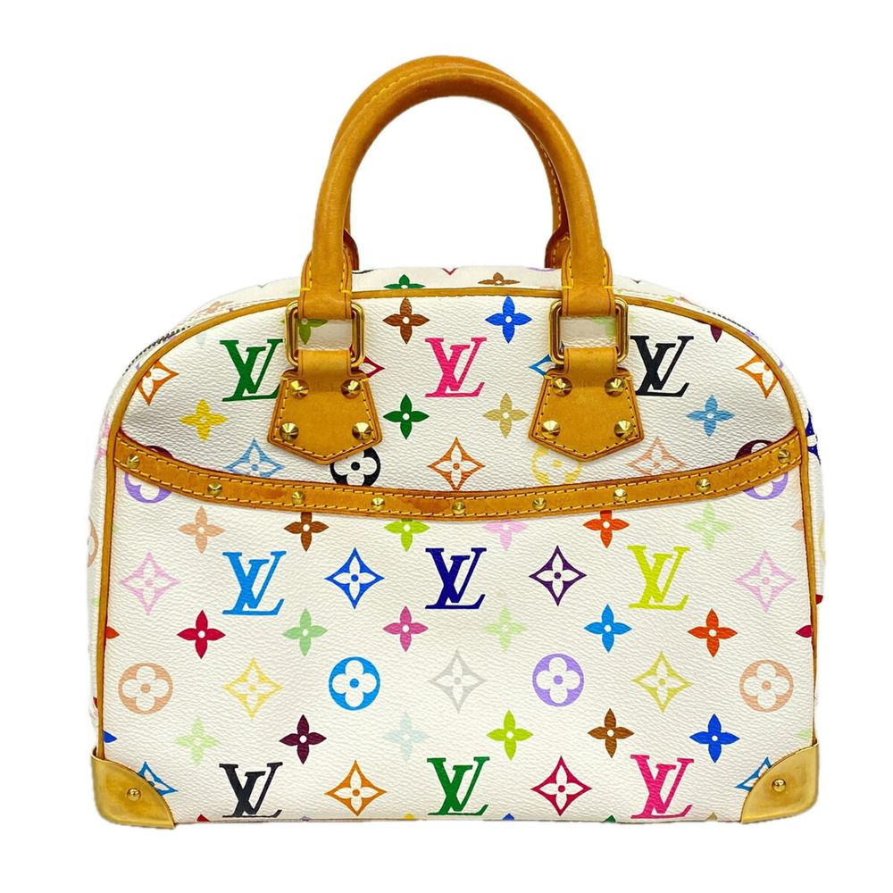 Louis Vuitton Monogram Multicolor Trouville Handbag M92663 Blanc (Women's)